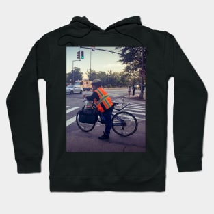 Whitehall Street City Biker Manhattan NYC Hoodie